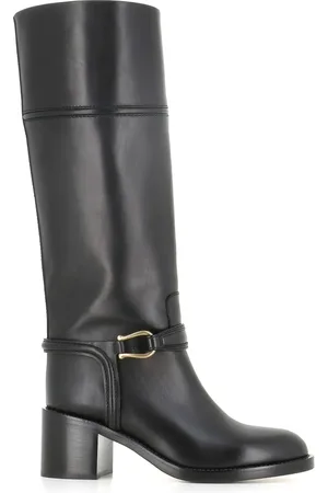 SARTORE 60mm buckle-detail leather boots