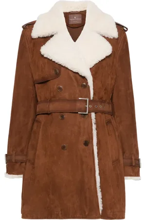 ERMANNO SCERVINO Suede coat