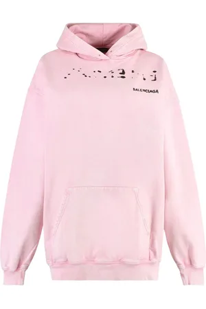 Balenciaga Hand drawn-logo cotton hoodie