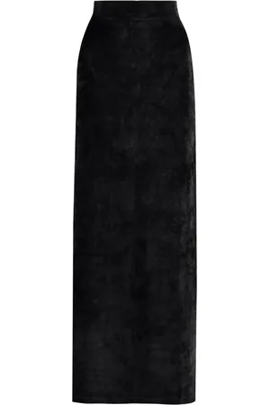 Balenciaga Velvet-effect high-waisted skirt