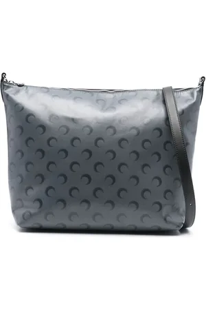 Marine Serre Moon-airbrushed leather shoulder bag