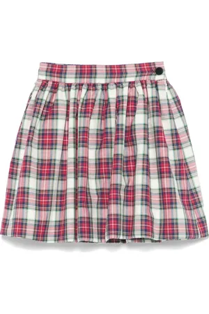 LA STUPENDERIA Plaid min skirt