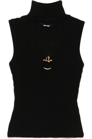 Roberto Cavalli Logo-plaque tank top