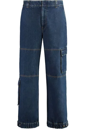 Gucci Logo-patch cotton wide-leg jeans
