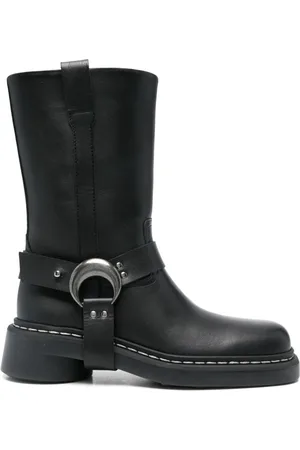 Marine Serre Crescent Moon-plaque boots
