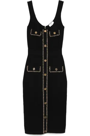 Elisabetta Franchi Chain-detail midi dress