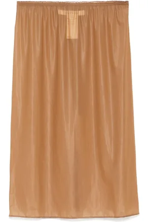 Carven Semi-sheer midi skirt