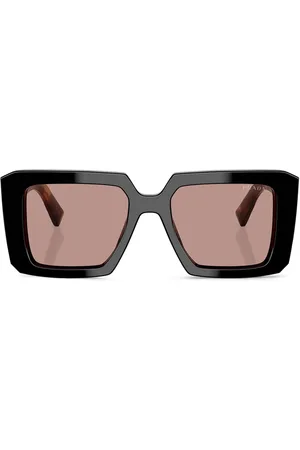 Prada Tortoiseshell-effect square sunglasses