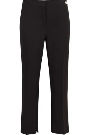 Elisabetta Franchi Slit-detail crepe trousers
