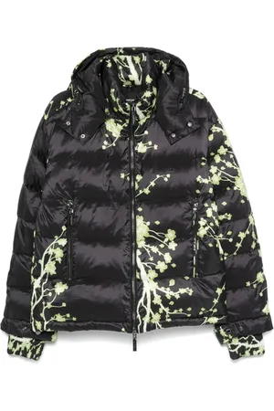 costume national contemporary Floral-print puffer jacket