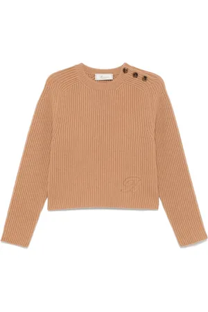 BLUMARINE Logo-patch sweater