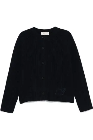 BLUMARINE Logo-patch cardigan