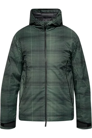 EA7 Checked padded jacket