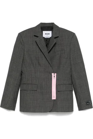 Msgm Check-pattern blazer