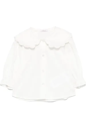 Le Bebé Enfant Scallop-collar shirt