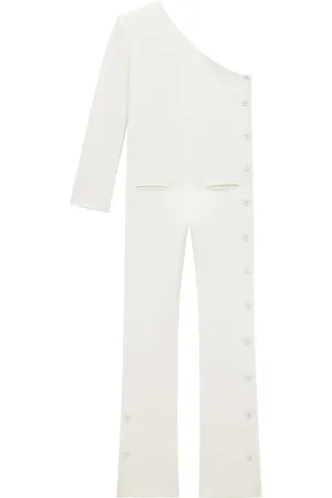 Courrèges Asymmetric crepe jumpsuit