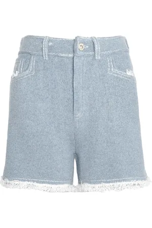 Barrie Fine-knit fringe-detail shorts