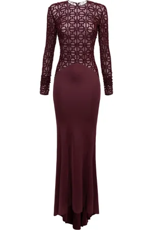 Elisabetta Franchi Embroidered tulle gown
