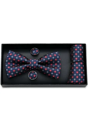 M. Moustache Multi-patterned bow tie set