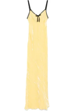Rochas Crushed velvet maxi dress