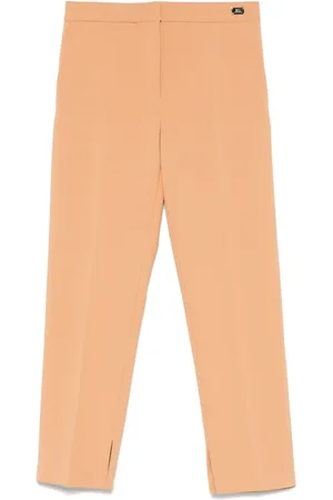 Elisabetta Franchi Slit-detail crepe trousers