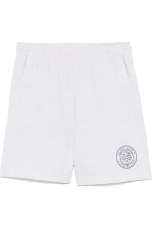 Sporty & Rich Connecticut crest-print track shorts