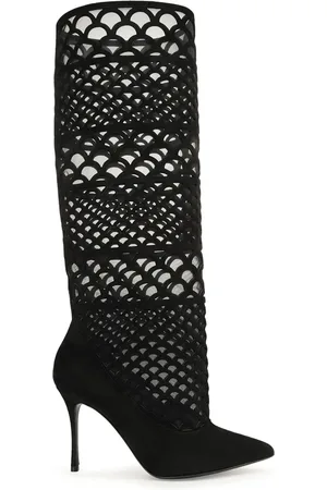 Sergio Rossi Sr Mermaid 90mm perforated boots