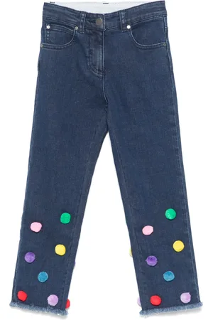Stella McCartney Pompom-detail jeans