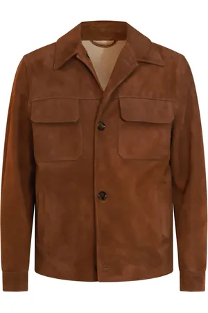 LARDINI Suede shirt jacket