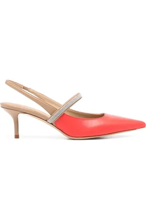 PESERICO SIGN 50mm leather slingback pumps