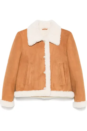 Maje Shearling-effect coat