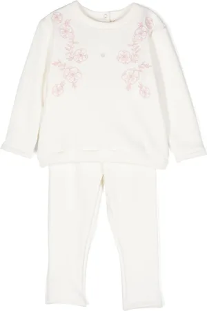 PATACHOU Floral-embroidered tracksuit