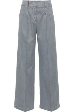 PESERICO SIGN Pleated palazzo trousers