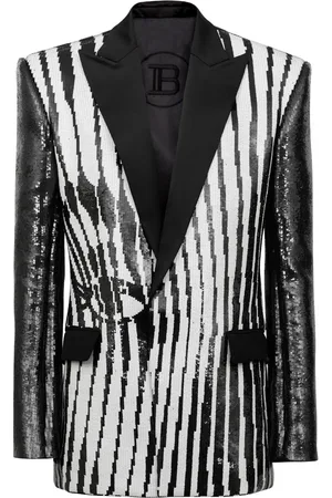 Balmain Eye-embroidered blazer jacket
