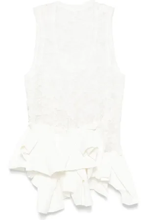 Comme des Garçons Floral-lace top