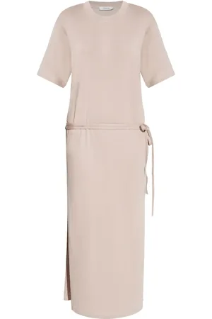 LEMAIRE Belted ribbed maxi dress