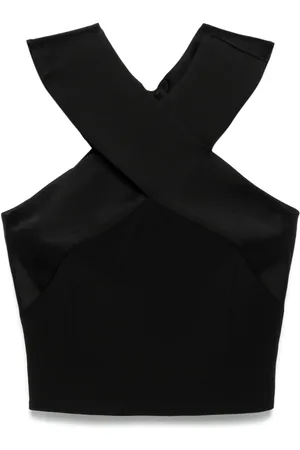 Balmain Crossover-neck top