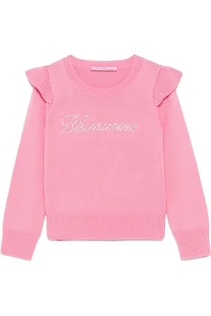 MISS BLUMARINE Logo-embellished sweater
