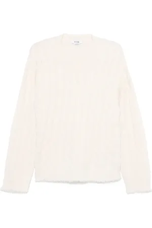 RE/DONE Cable-knit cashmere jumper