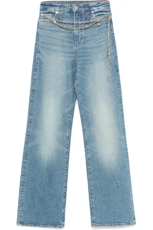 Maje Chain-link belt jeans