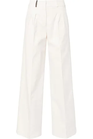PESERICO SIGN Pleated palazzo pants