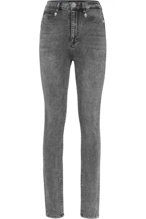 Philipp Plein Crystal-embellished high-waisted jeans