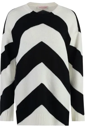 VALENTINO GARAVANI Chevron-pattern wool jumper