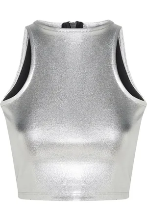 Karl Lagerfeld Metallic tank top