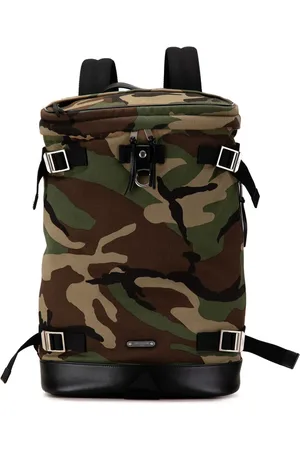 Saint Laurent 2019 Canvas Camouflage Race Rivington backpack