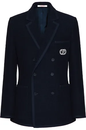 VALENTINO GARAVANI VLogo Signature double-breasted bouclé blazer