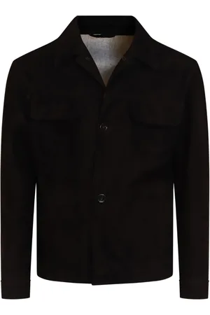 LARDINI Suede shirt jacket
