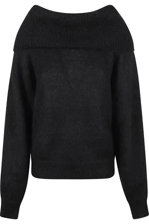P.A.R.O.S.H. Off-shoulder mohair jumper
