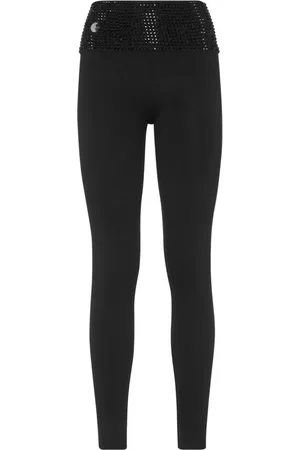 Philipp Plein Crystal-embellished leggings