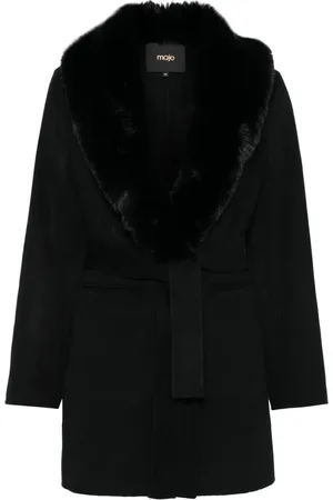 Maje Double-faced midi coat